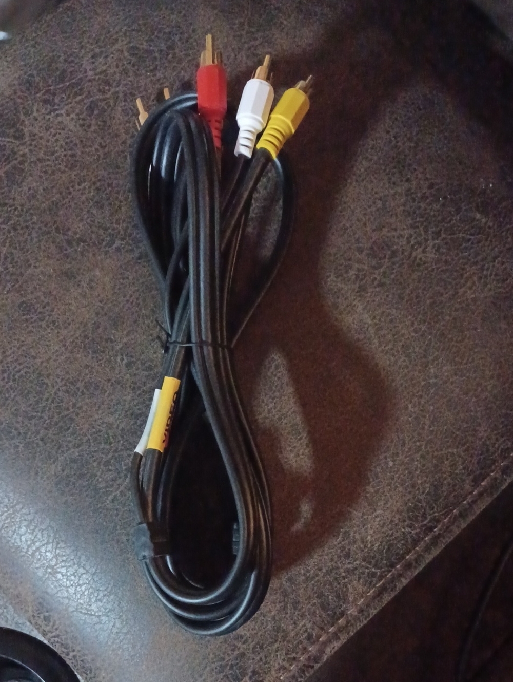 4/$40 New Composite Black AV Cable - Red, White & Yellow Connectors